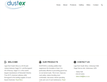 Tablet Screenshot of dustex.co.za