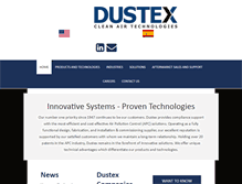 Tablet Screenshot of dustex.com